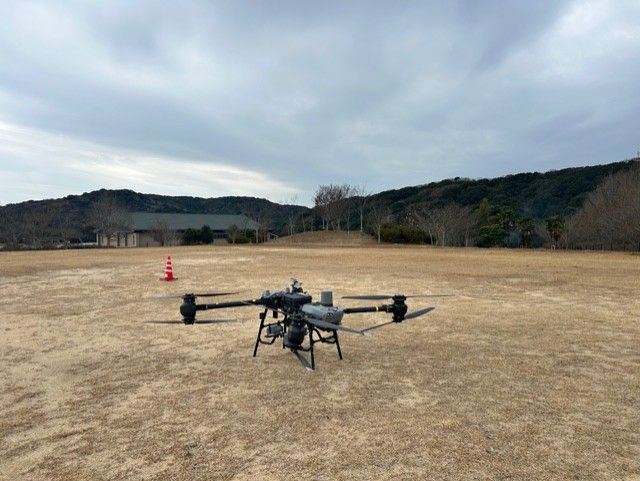 阿見町 FlyCart 30 飛行準備 機体外観